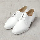 実物 新品 デッドストック フランス軍 MARBOT社製 レザー オフィサーシューズ WHITE【クーポン対象外】【I】|革靴 メンズ レザーシューズ プレーントゥ ミリタリー カジュアル シンプル ホワイト 古着 おしゃれ
