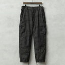 実物 USED トルコ軍 AIR FORCE リップストップ カーゴパンツ NANOカモ BLACK染め / トルコ空軍【クーポン対象外】【I】|メンズファッション ミリタリー 迷彩パンツ 黒染め USEDパンツ 軍パン BDU ダブルニー 6ポケット