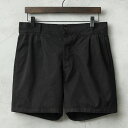 実物 新品 デッドストック イタリア軍 70’s AMI チノショートパンツ ボタンフライ コットン100% BLACK染め【クーポン対象外】【I】