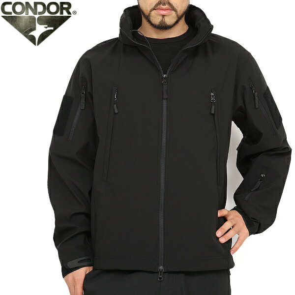 CONDOR コンドル 609 SUMMIT ZERO LIGHTWEIGHT SOFT SHELL JACKET サミットゼロ ライトウェイトソフトシェルジャケット BLACK ブラック メンズ ミリタリー タクティカル アウター 秋 冬 春 サバゲー サバイバルゲーム 装備 服《WIP》【クーポン対象外】[Px]【T】