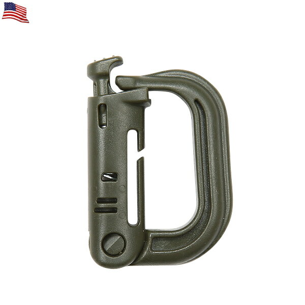 クーポンで最大18%OFF★米軍使用タイプ Grimloc Carabiner カラビナ OLIVE 小物やポーチなどを着けるのに大変役立ちますし ベルトループに装着したり キーホルダーにも最適です / ミリタリー【T…