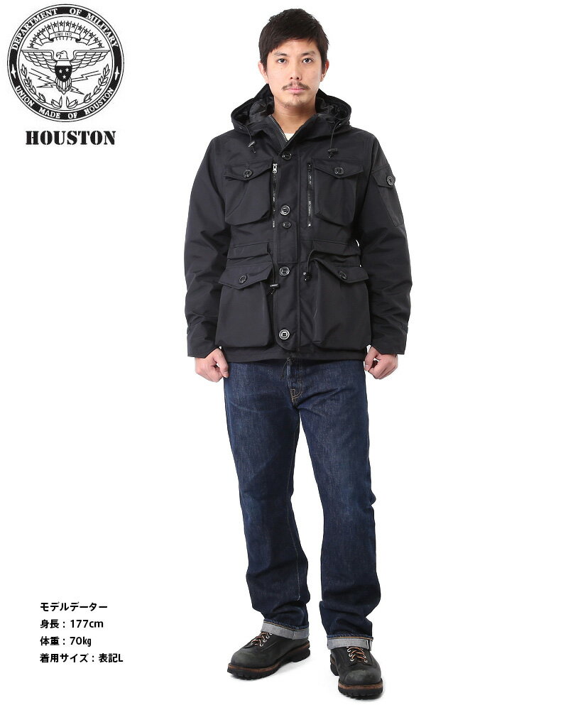 【最大18％OFFクーポン対象品】HOUSTON/ヒューストン EURO タクティカルスモック 6色 マウンテンパーカー ミリタリージャケット 防水性素材採用 アウトドア マウンテンパーカ レインウェア レインコート 迷彩 カモフラ /