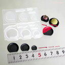 シリコンモールド/UVレジン/ねんど/C-870 半月皿&和菓子切ようじ