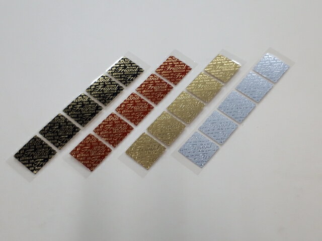 ケーキタグ（フリアン角型4色）20枚セット