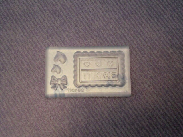 シリコンモールド　PC-021　ビスケットA／シリコン型／UVレジン／レジン／ねんど／ミニチュアフード／..