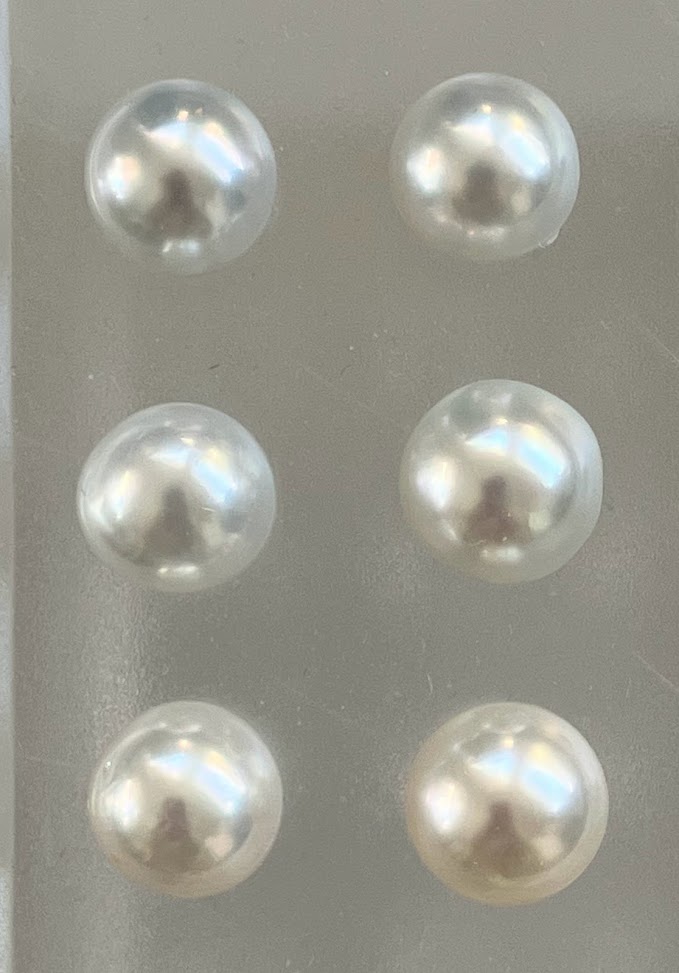 南洋白蝶真珠 9mm-9.5mm ピアス 直結 スタッド ピアス SVイヤリング ホワイトシルバー 金属アレルギー対応 K14WG K18YG 南洋真珠 白蝶真珠 南洋白蝶パール 南洋パール 白蝶パール (560)