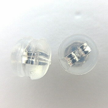 (204)K14シリコンダブルロック 14金シリコンダブルキャッチ 1ペア(2個) 手作り ハンドメイド 金具