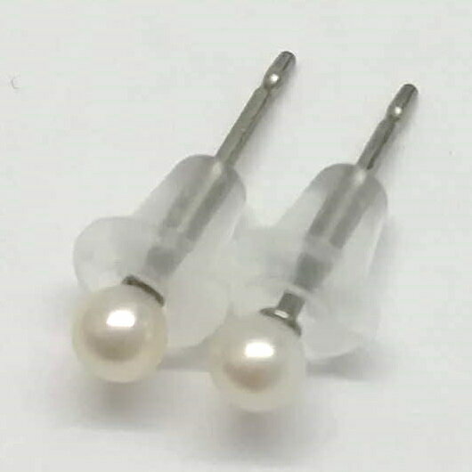 【花珠級】アコヤ真珠ピアス2.5mm-3mm