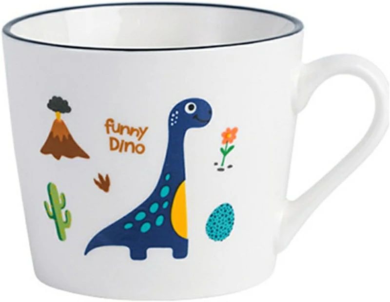 マグカップ 個性的 絵柄 コーヒーコップ 小容量 朝食 昼食 夕食 カップ コップセット 食器 陶器 恐竜柄 実用的 シンプル プレゼントオフィス 350ml 北欧 カップル家庭用 新年祝い コーヒ