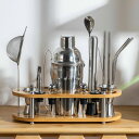 カクテル シェイカー セット 23セット 750ML カクテルセット メジャーカップ 本格カクテル 初心者も使用可能 プレゼント 家庭用 パーティー ワイン 耐...