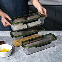 ヌードル収納ボック 貯蔵容器 プラスチック 蓋付き 密封保存瓶 ッチン収納 防湿 密閉 1.5L/2.25L 保存容器 パスタケース