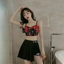 ダンス衣装 韓国 大人 レディース ジャズ jazz ダンス ヒップホップ セクシー DS演出服 練習着 ダンスウェア へそ出し キャミソール キュロットスカート ジャズダンス衣装 舞台服 おしゃれ hiphop jazz S M L