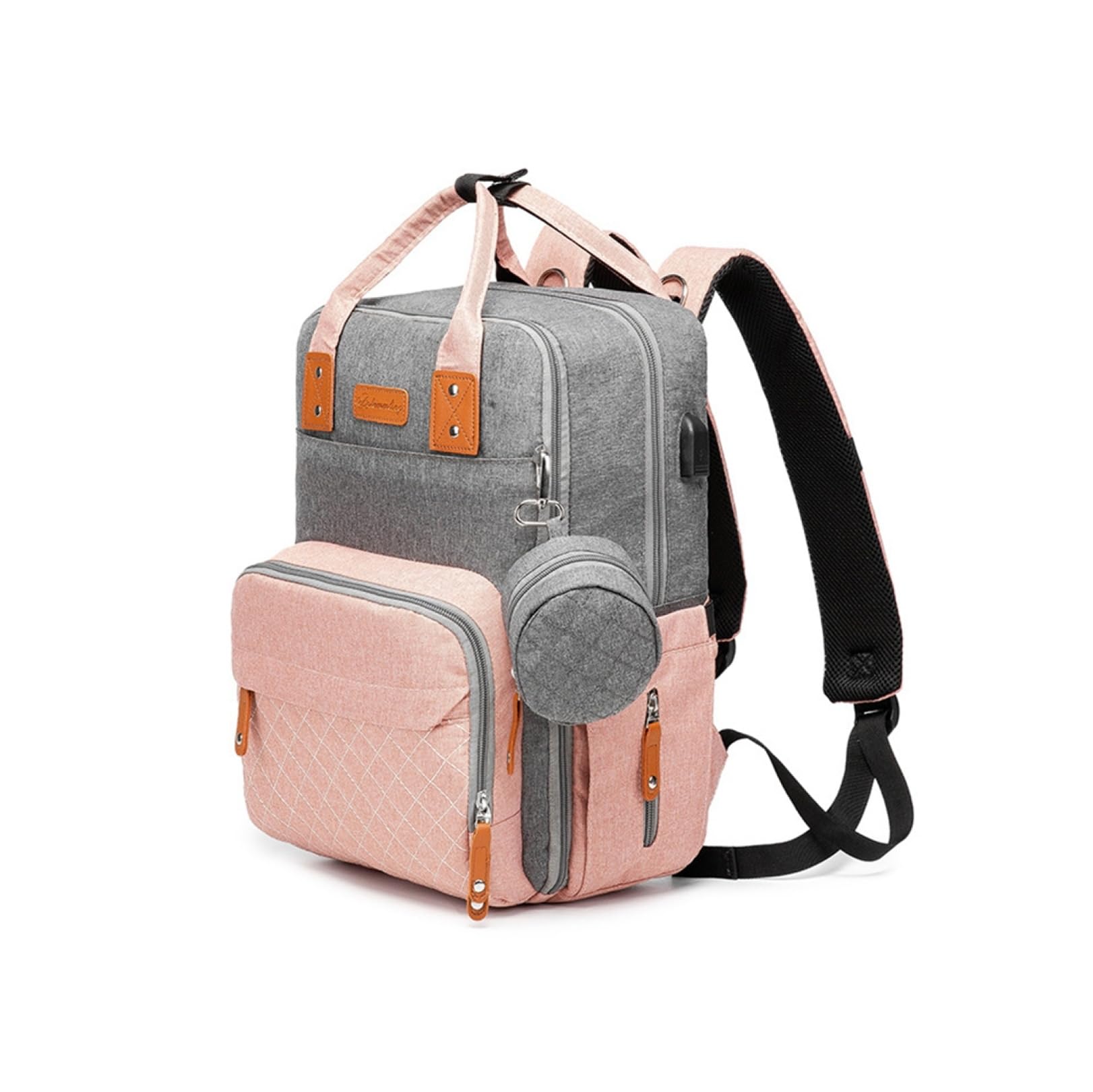 マザーズバッグ リュック ママバッグ 大容量 軽量 おしゃれ 人気 防水 多機能 盗難防止ポケット 乾湿分離 保温ポケット USBポート 小銭入れポーチ おむつ替えシート マザーズリュック レディース用バックパック 旅行 外出用