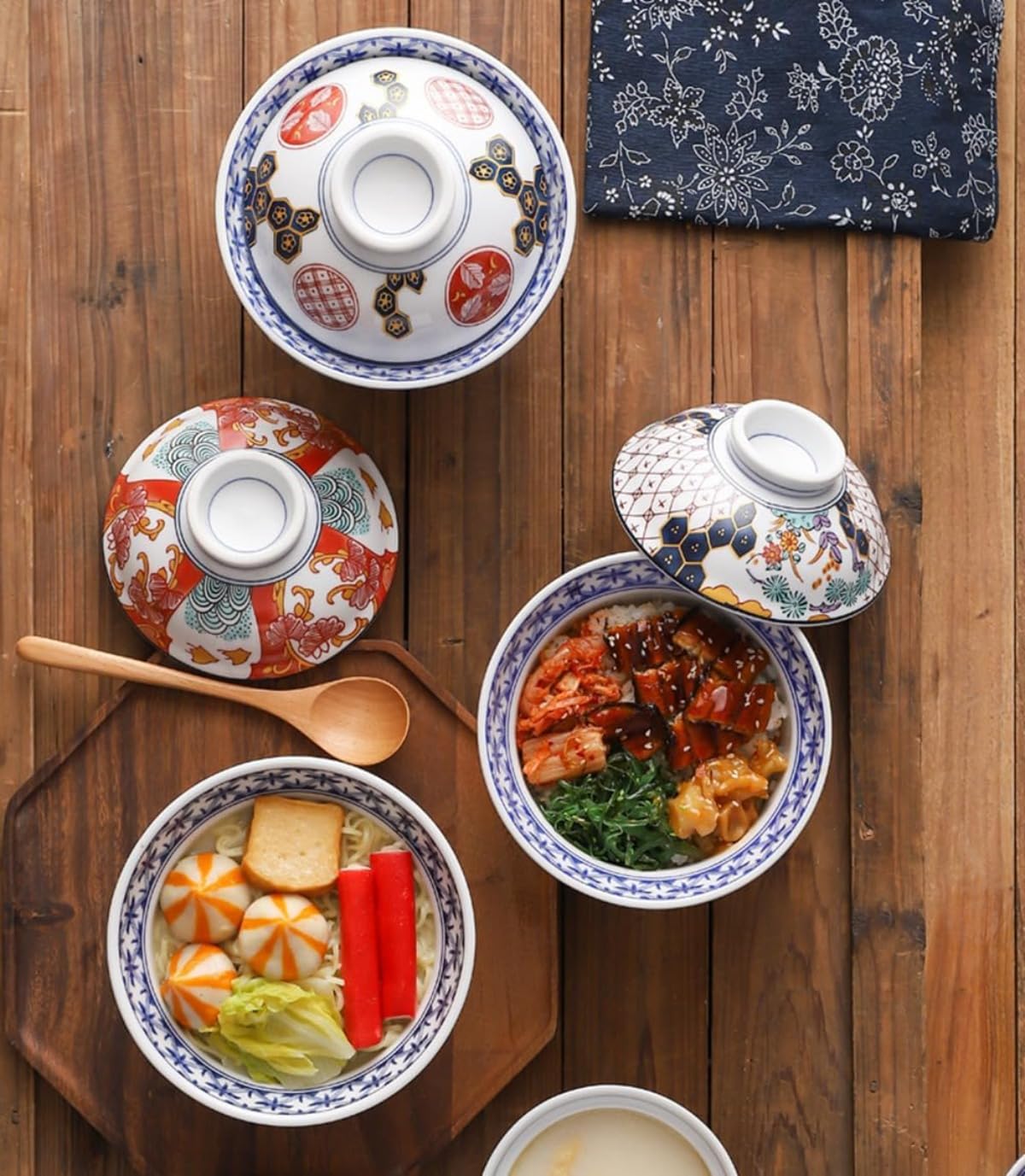 お椀 汁椀 吸物椀 味噌汁椀 雑煮椀 蓋付き 和食器 吸い椀 高温釉下彩工芸 陶器 鉢 おしゃれ 鍋 取り皿 ..