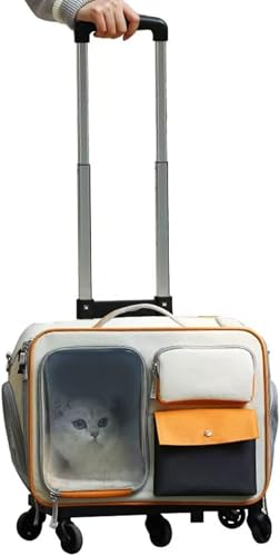 ペット キャリーケース ペットキャリーケース キャスター付き 四方通気 安定性 超大空間 折りたたみ キ..