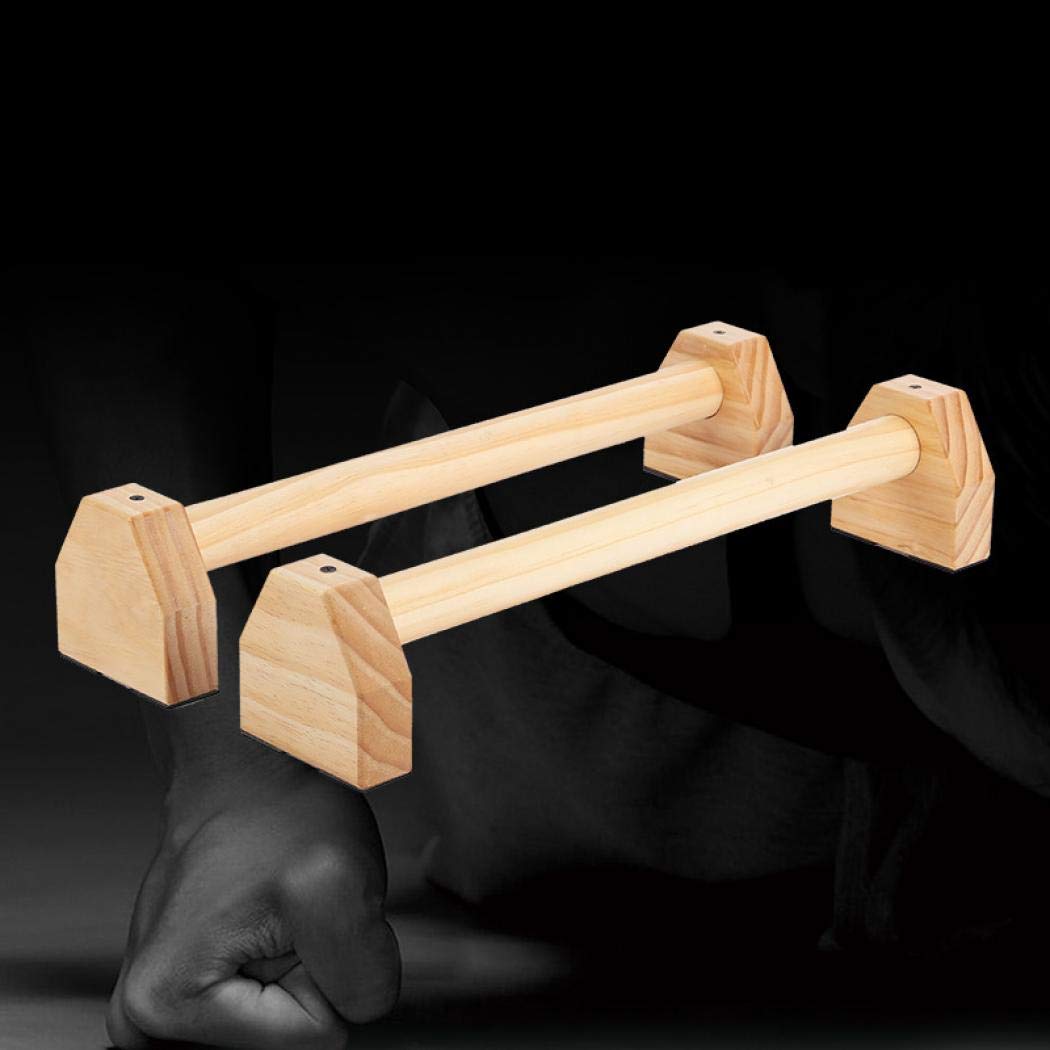 筋力トレーニング プッシュアップバー 木製 ロシア 倒立バー 体操 大胸筋 腹筋 筋トレ フィットネス ト..