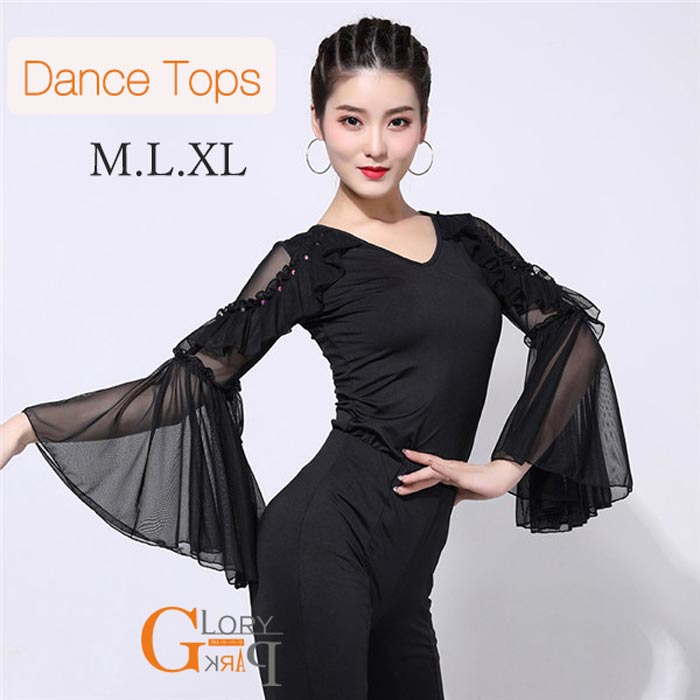 社交ダンス衣装 レッスンウェア レース 競技着 モダンラテンダンス用上着 レディース 女性用 ダンス衣..