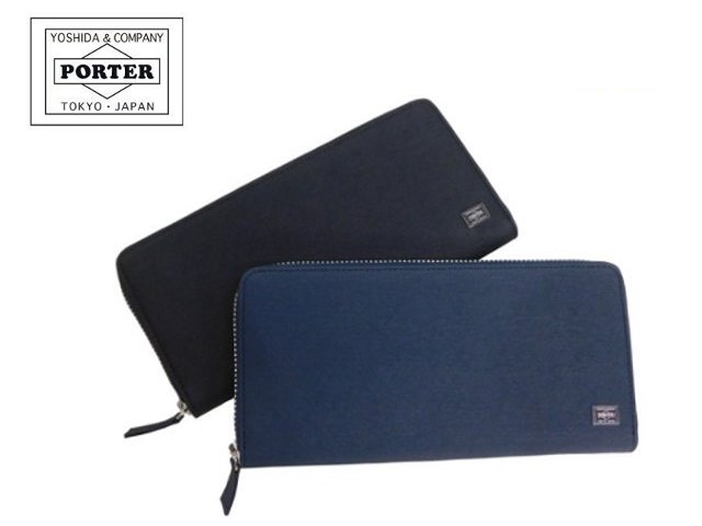 ROUND ポーター カレント ロングウォレット 052-02214 PORTER CURRENT 牛革 ラウンドファスナー長財布 吉田かばん WALLET 【日本製】 【コンビニ受取対応商品】