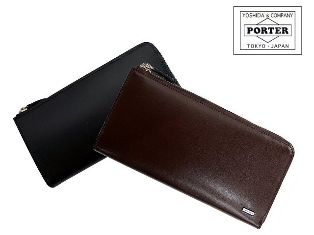 ポーター シーン ロングウォレット 110-02927 PORTER SHEEN 吉田カバン牛革　長財布　L字型長ファスナーウォレット 【日本製】 【コンビニ受取対応商品】