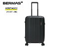 BERMAS バーマス HERITAGE2 ヘリテージ2 ファスナータイプ58cm 60531【ブラック】【54L】 4輪キャリーケース ストッパー/USBポート2口付き ダイアル式TSロック トラベルセントリーID 【宿泊目安3〜4泊】【送料無料】(4)