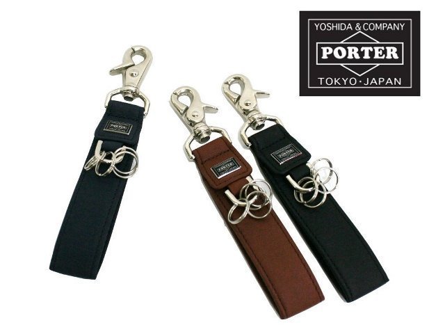 【送料無料】吉田カバン　PORTER CURRENT ポーター　カレント 革　キーホルダー　052-02217 【あす楽】【あす楽_土曜営業】【あす楽_日曜営業】【代引手数料無料】 【コンビニ受取対応商品】