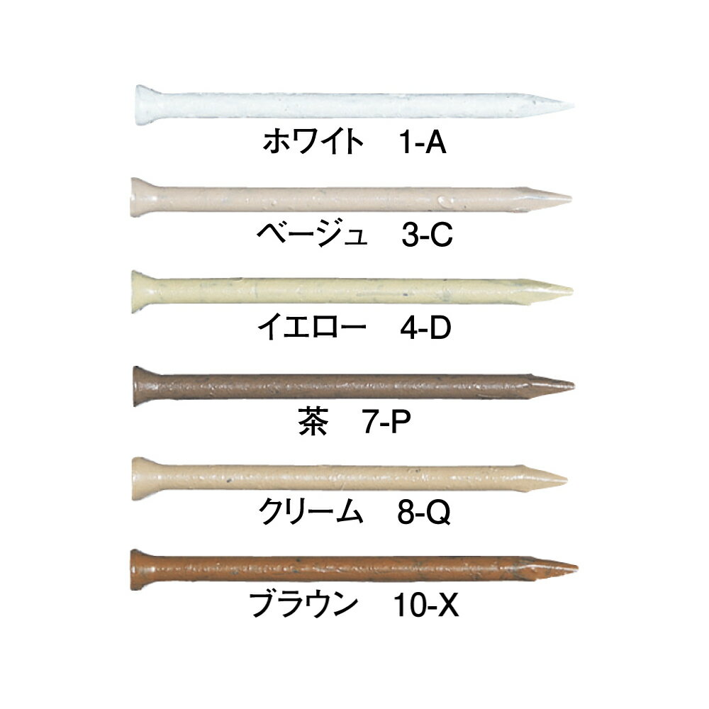 若井産業 ステンレス プリントネイル ケーシング 3-C ベージュ #17×25（1kg） ／ カラー釘 内装用 化粧釘