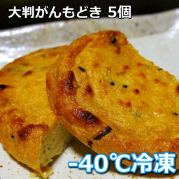 冷凍 5個【大判がんもどき】焼いて美味！生地の作り方にこだわりました