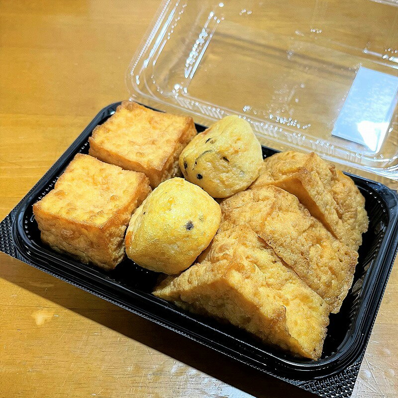 【揚げ好み】木綿豆腐をカットして揚げました!なべ物に最適な大きさ がんもは五目がんものミニです 味もしみやすく煮崩れしません おでん 煮浸し 煮物に最適!
