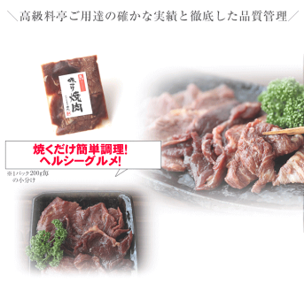 焼肉用タレもみ馬肉1kg卸価格