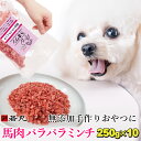 ヘルシー 生馬肉 パラパラミンチ (冷凍) 250g×10パック 【ジッパー付きで便利】赤身 ミンチ パラパラ 馬肉 生 犬用 猫用 ペット用 無添加 犬 おや...