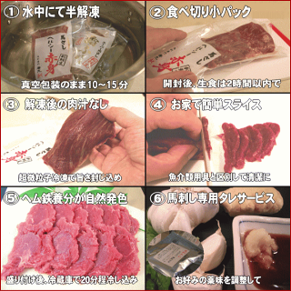 若丸馬刺しのおいしい食べ方