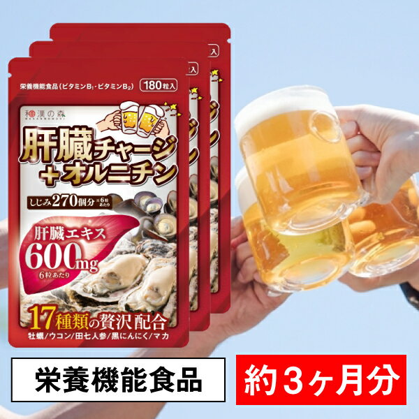 【3袋セット】オルニチン 肝臓 サプ
