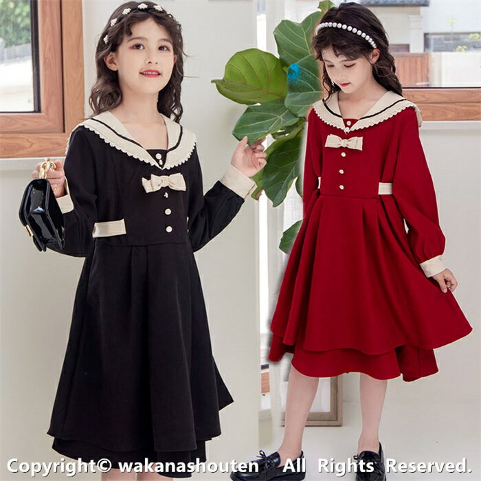 送料無料 フォーマル スーツ 女の子 七五三 三歳 保育園 子供服 長袖 ワンピース 韓国子供服 可愛い ピ..