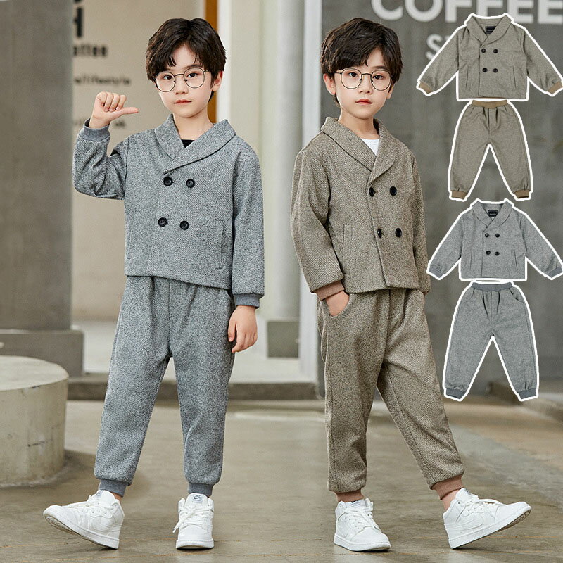 送料無料 フォーマルスーツ 男の子 スーツ キッズ 子供 2点セット上下セット ジャケット ジュニア 春 秋 冬 入学式 入園式 卒業式 七五三 結婚式 発表会...