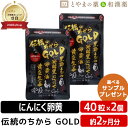 広貫堂 伝統のちから GOLD 40粒入 2袋セット | 黒にんにく 黒にんにく卵黄 卵黄油 健康 サプリ epa dha カルシウム しょうが 黄金 ビタミン...