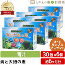 【レビューキャンペーン実施】海と大地の恵 30包 6個セット | 青汁 青汁粉末 大麦若葉青汁 酵素ドリンク 無添加 根昆布粉末 根昆布 国産 飲みやすい 無農...