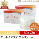 オールインワン ゲルクリーム 50g 2個セット | 化粧水 保湿 クリーム セラミド 和漢植物 トウキ ジオウ 美容 ゲル ジェル αリポ酸 オールインワンクリーム 肌ケア コラーゲン ヒアルロン酸 スキンケア 敬老の日 ギフト 健康 母 肌綺麗 はだ