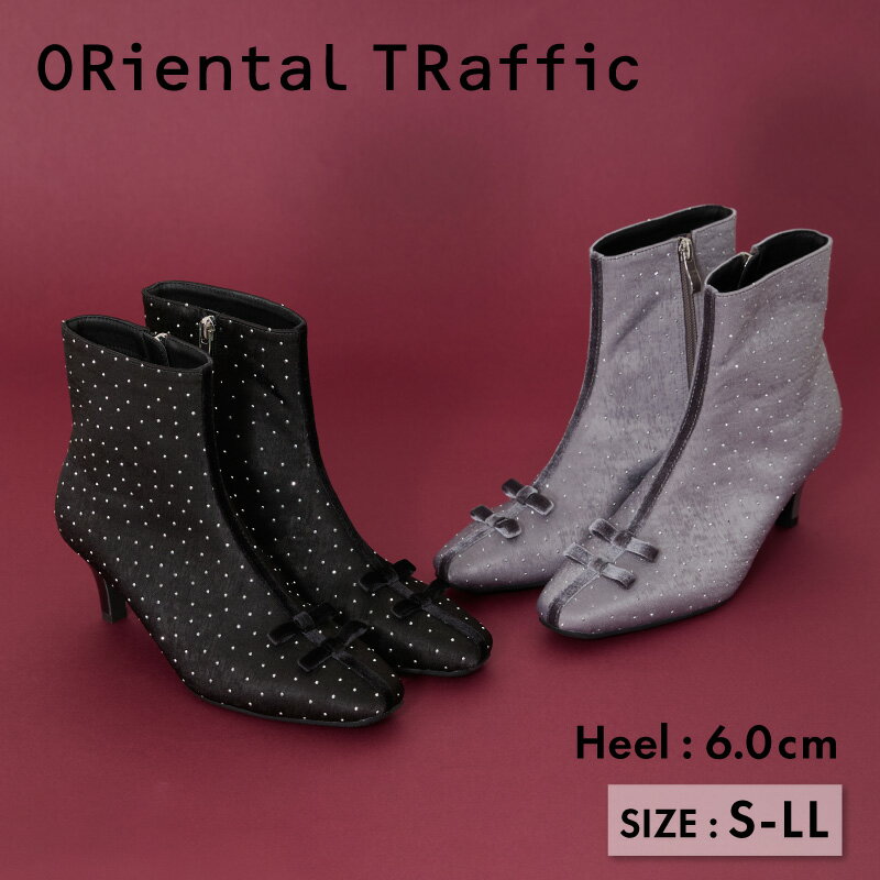 【MAX20％オフクーポン有】【P10倍】【SALE】ブーツ レディース ラインストーン フェミニン ラグジュア..