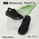 【SALE】【新作】レディース サンダル 歩きやすい 疲れにく ニットサンダル 通気性 厚底 軽量 黒 ブラック【Fit meサンダル】サイドオープンニット厚底...