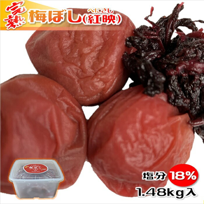 梅干し 福井梅 塩分18% しそ葉入り 完熟梅 紅映 無添加 すっぱい梅干し 大容量 送料無料(一部地域を除く)