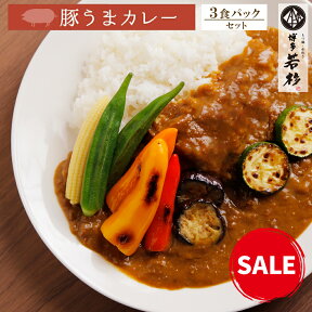 32％OFF＼1,000円ポッキリ／買いまわりに【ネコポス送料無料】豚うまカレー3食セット レトルト インスタント 豚もも肉 老舗 ギフト プレゼント 贈り物 誕生日 お祝い 内祝い 高級 食品 おつまみ 食べ物 グルメ 博多 九州 お取り寄せ 母の日 2024