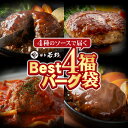 \温めるだけでプロの味/ Best4バーグ ハンバーグ福袋 4種×5個 合計20個入り【送料無料】 大容量3kg お取り寄せ ギフト プレゼント 贈り物 誕生日...