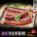 \ふっくら肉厚/ 国産うなぎ蒲焼(タレ付)2尾(大)【送料無料】 有頭 ウナギ 鰻 のし対応 お取り寄せ ギフト プレゼント 贈り物 誕生日 お祝い 内祝い 高...