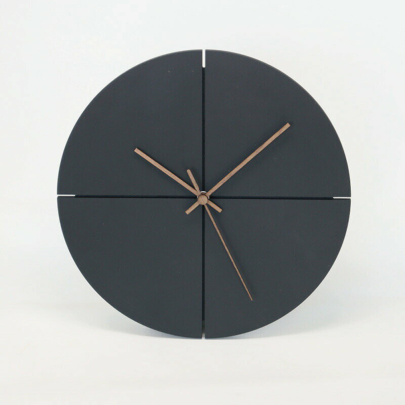 Urban Style Wall Clock アーバンスタイル 壁掛け時計 デザイナーズ モダン 都会的 シンプル 木製 コンクリート 黒 ブラック 静音 音がしない おしゃれ 高級感 丸型 ラウンド 掛時計 寝室 書斎 リビング ホテル スタイリッシュ 男性 誕生日 新築祝い