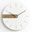 Wooden Style Wall Clock ウッドスタイル 壁掛け時計 デザイナーズ 北欧 木製 無垢 天然木 シンプル ラウンド 丸型 白 ホワイト ウォルナット ブラウン ナチュラル おしゃれ かわいい 静音 音がしない 壁掛時計 寝室 カフェ 誕生日 新築祝い 女性 プレゼント ギフト