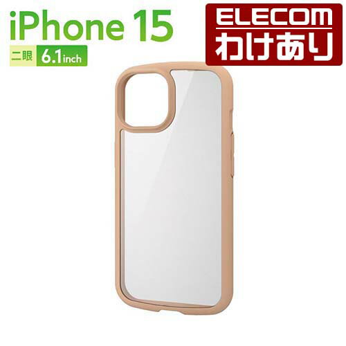 쥳 iPhone 15  TOUGH SLIM LITE ե졼५顼 ̥饹 iPhone15 2 6.1  ϥ֥å  С ե饤 ̥ꥢ ե PM-A23ATSLFCGBE ǹ3300߰ʾ̵[][ELECOM쥳櫓ꥷå][ľ]