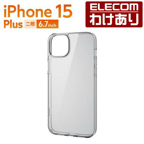 エレコム iPhone 15 Plus 用 ハイブリッドケー