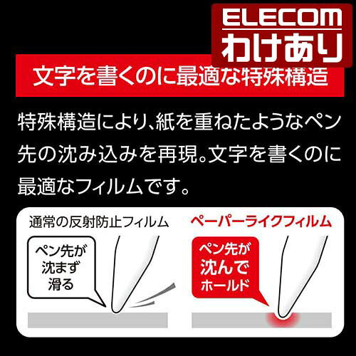 【訳あり】エレコム SHARP 第2世代用 電子辞書用紙心地フィルム シャープ 液晶保護 フィルム 紙心地 反射防止 防指紋 エアーレス DJP-TP033FLAPNS 【税込3300円以上で送料無料】[訳あり][ELECOM：エレコムわけありショップ][直営]