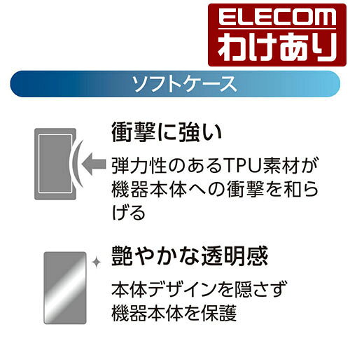 【訳あり】エレコム WALKMAN A50用ソフトケース Walkman A 2018 NW-A50シリーズ対応 クリア ELECOM AVS-A18UCCR 【税込3300円以上で送料無料】[訳あり][ELECOM：エレコムわけありショップ][直営] 2