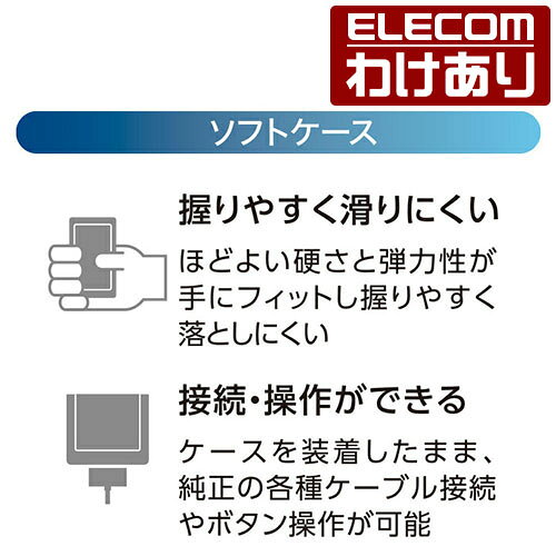 【訳あり】エレコム WALKMAN A50用ソフトケース Walkman A 2018 NW-A50シリーズ対応 クリア ELECOM AVS-A18UCCR 【税込3300円以上で送料無料】[訳あり][ELECOM：エレコムわけありショップ][直営] 3